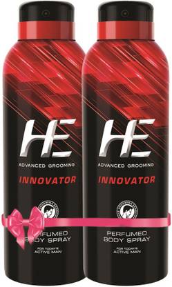 HE Innovator |Unstoppable Freshness|Sweat & Odor Protection Perfume Body Spray – For Men  (300 ml, Pack of 2) at Rs. 155