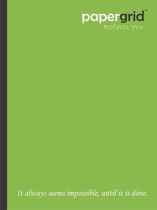 papergrid King Size - 24 cm x 18 cm, Unruled Regular Notebook Unruled 120 Pages