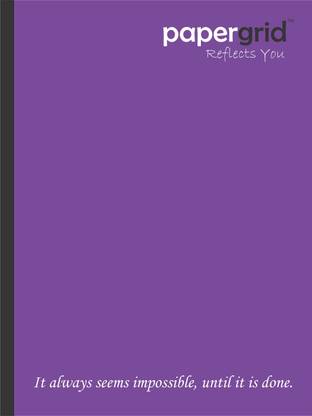 papergrid King Size - 24 cm x 18 cm, Interleaf Regular Notebook Interleaf 76 Pages
