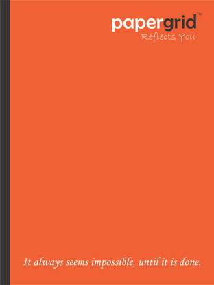 papergrid King Size - 24 cm x 18 cm, Double Line Regular Notebook Double Line 76 Pages