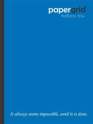 papergrid King Size - 24 cm x 18 cm, Maths Ruled Regular Notebook Maths Ruled 160 Pages