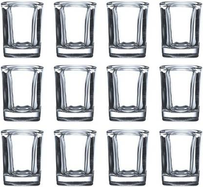 crescita (Pack of 12) POSH Collection Shot Glass of 60 ML 12 Pieces for Vodka, and Tequila Shots Glass Set Shot Glass
