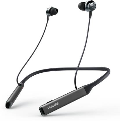 PHILIPS TAPN505 Neckband Earphones with Active Noise Cancellation, Hi-Res Audio Bluetooth