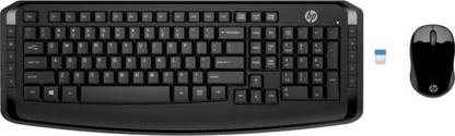 HP Wireless Keyboard and Mouse 300 Wireless Standard Desktop Keyboard
