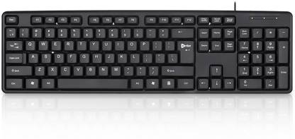 Enter Pinnacle Wired USB Standard Desktop Keyboard Compatible with Desktop, Laptop, Mac Easy to Use,Plug and Play,Quick, Comfy Durable body