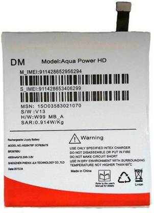 A Mobile Battery For  Intex AQUA POWER HD