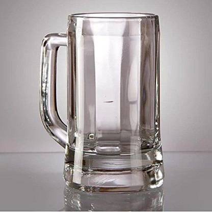 Ocean Munich Beer Glass Set (355 ml, Clear, Pack Of 6) Glass Beer Mug
