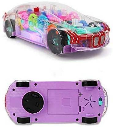 Kashti 3D Car Toy for Kids with 360 Degree Rotation, Gear Simulation Mechanical Car, Sound & Light Toys for Kids Boys & Girls (Multicolor)