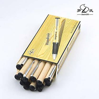 Luoshi 0.5mm Bullet Carbon Neutral Pen Water-Based Commercial Office Signature Pen Set Of 12 pcs Roller Ball Pen