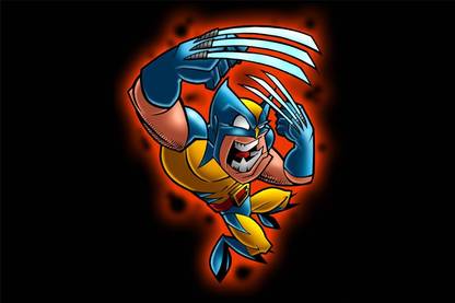 Wolverine Cartoon Image Wall Poster Photographic Paper