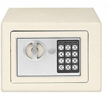 SAVYA HOME Home Security Electronic Safe,Locker,Chest,Safe WHITE COLOR Safe Locker