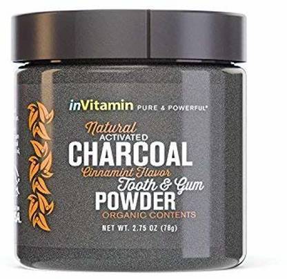 InVitamin Whitening Tooth Powder with Activated Charcoal for Teeth and Gums