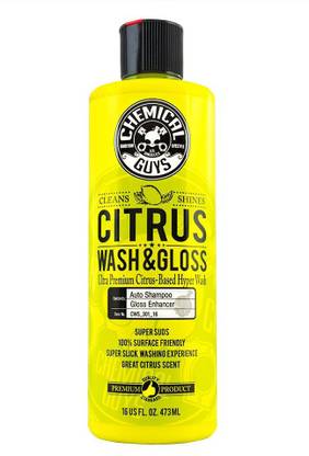 ChemicalGuys Citrus Wash and Gloss Concentrated Car Wash (473.2 ml) Car Washing Liquid