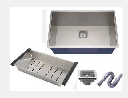 Mapson Handmade 24x18x10 Kitchen Wash Basin Sink Combo Map-sinkset-rectangle Vessel Sink