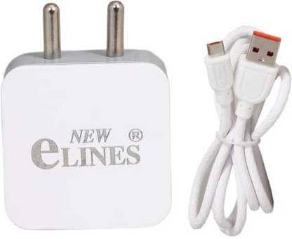 New Elines 2.4 A Wall Charger for Mobile with Detachable Cable