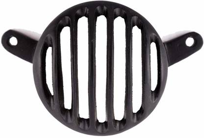 Ramanta Metal Bullet Tail Light Grill for Royal Enfield Bullet Classic 350 & 500 (1 Pc Tail Light Grill, Black Without Cap) Bike Headlight Grill