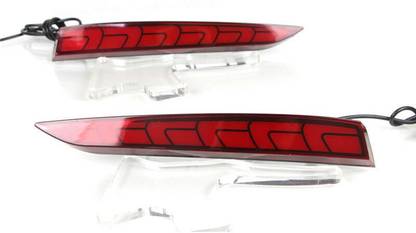 PRTEK LED Rear Bumper Reflector Fog Brake Turn Indicator Lights Accent B Car Reflector Light