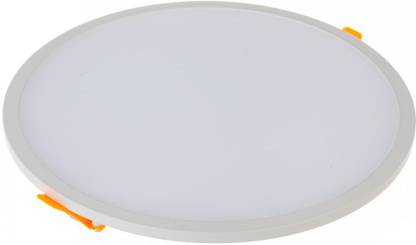 D'Mak D'Mak 15 Watt Trim less LED Round False Ceiling Panel Light with isolated LED Driver for POP (White, Pack of 01) Recessed Ceiling Lamp