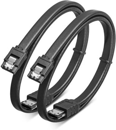 RIVER FOX Ethernet Cable 1 m 2 PACK SATA to ESATA Straight Plug Cable for Hard Drive