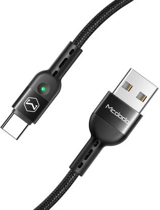 Mcdodo USB Type C Cable 1.8 m Coiled Type-C Data Cable for Car Charging (Omega Series) CA-6420 By The Smart Shoppers