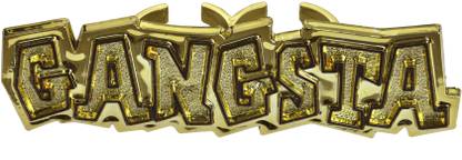 Wanna Party Gold Gangsta Ring for Gangster Party (Gold)
