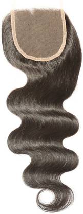 AOSOME 10''Closure: Body Wave  Closure 4X4 Brazilian Human  Hair Extension