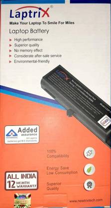 Laptrix Lenovo ThinkPad T440P T540P L540 L540P W540 W541 6 Cell Laptop Battery