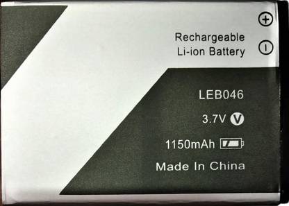 RJR Mobile Battery For  Lava Spark Icon 2 LEB046 1150 mAh
