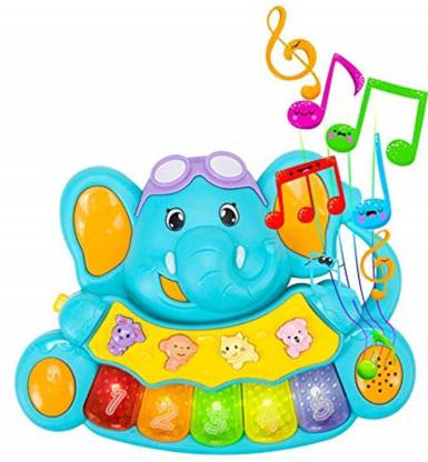Toyvala Life Educational Baby Musical Toy Piano | Light Up Toy Keyboard has 5 Numbered Keys | Plays Songs and Music Memory Game