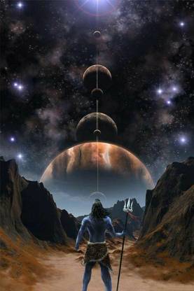 Jai Shri MahaDev Shiv Shankar Shiva Art Wall Poster Photographic Paper