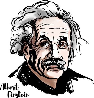 Albert Einstein Vector Wall Poster Photographic Paper