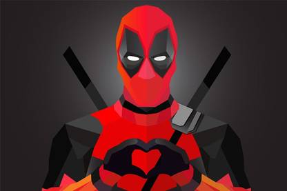 Deadpool Vector Wall Poster Photographic Paper