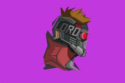 Star Lord Vector Logo - Guardians of the Galaxy 12 x 18 Wall Poster Photographic Paper