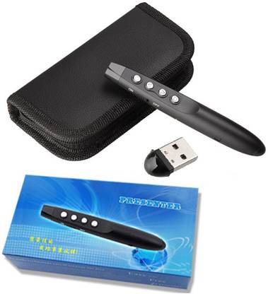 Techtest Presenter Remote with Laser Pointer for Laptop Slide Wireless Powerpoint Clicker USB Changer Ppt Presenter PRESENTATION POINTER Presenter