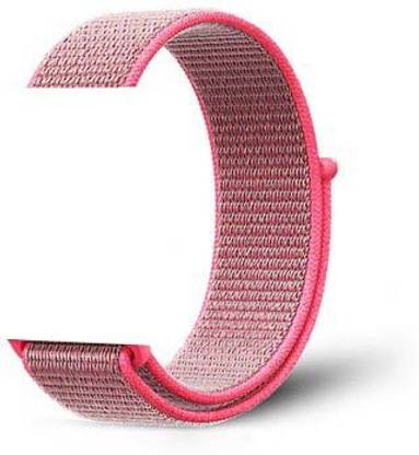 Life Like Nyloon Loop Strap 42/44 MM for Apple Series 1 2 3 4 5 - Brilliant Pink Smart Watch Strap