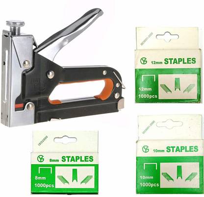 Inditrust Heavy Duty Stapler Staple Gun Nailer Tacker with 3000 Staples Nails Cordless  Stapler