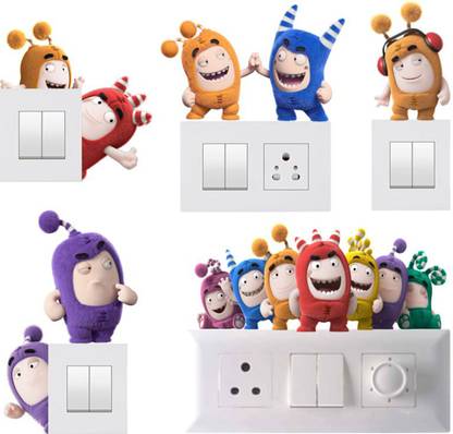Decals Sticker 45 cm Oddbods Kids Switch Board Sticker Self Adhesive Sticker