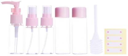 CLOUDTAIL CHOICE Multipurpose 7pcs Portable Travel Cosmetics Container Bottle Set Travel Cosmetic Bottles Shampoo Bottle Toiletries Liquid Containers Spray Bottles Travel Toiletry Kit