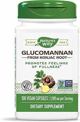 Nature's Way Glucomannan Konjac Root, 665 mg, 100 Veggie Caps