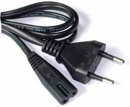FOX MICRO Power Cord 3 m 2Prong Wall Power Cord Cable Compatible with Apple TV (1st,2nd,3rd,4th Generation) Replacement 3 Meter Power Cable