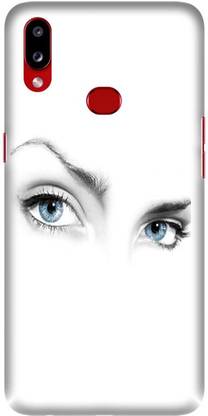 LEEMARA Back Cover for Samsung Galaxy A10s , SM-A107F, SM-A107M - Eyes Printed Back Cover