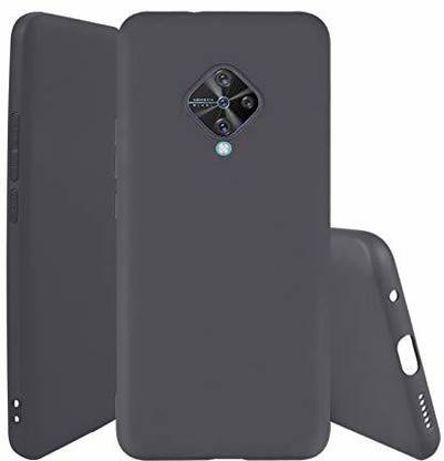 sadgatih Back Cover for Vivo S1 Pro Case Cover ( BLACK SOFTCASE )