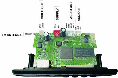 Quality MP5 Audio Video Player Decoder Module kit with Bluetooth FM USB AUX & Remote better than MP3 Bluetooth module kit board Sound Recorder and Sound Circuit Electronic Hobby Kit