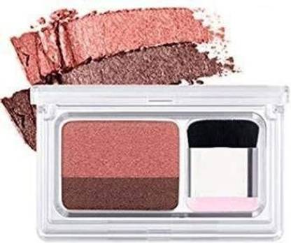 VIBELY Double Color Gradient Lazy Eyeshadow Makeup Palette Waterproof Shimmer Eyes,2 Colors Easy Makeup Eyeshadow Set with Brush Two-tone Gradient 2.5 g