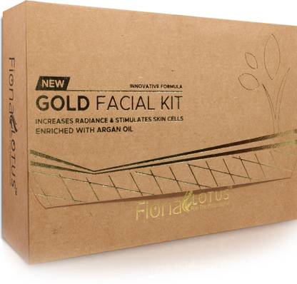 Fiona Professional Gold Facial Kit, Suitable For all Age, Unisex For Fairness, Skin White Glow Best In-stat Glow Facial Kit Ever in INDIA (Set OF 5)