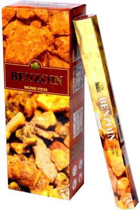 Bansiwal Benzoin Fragrance 6 pkt of 20 Sticks Each (Contains 120 Incense Sticks/Natural Agarbatti) Benzoin