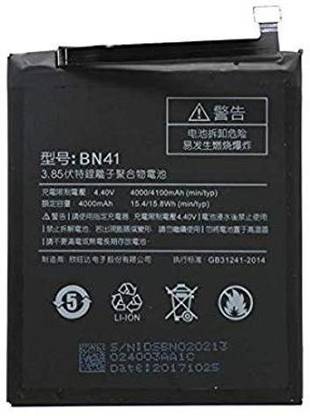 shopadda Mobile Battery For  BN41 4000 mAh/15.4Wh Battery for Xiaomi Redmi Mi Note 4 BN41 4000 mAh/15.4Wh Battery for Xiaomi Redmi Mi Note 4