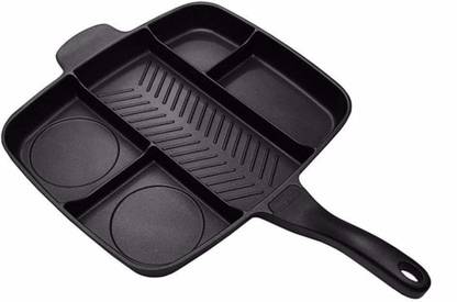 DEVEN ENTERPRISE 5 in 1 Magic Frying Pan Non-Stick Coated Cookware Set