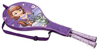 Mesuca Disney Sofia The 1st Badi Racket with Cover Purple Strung Badminton Racquet