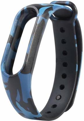 AMANDO MI BAND 2 / MI HRX STRAP/ BAND ONLY ARMY BLUE Smart Band Strap